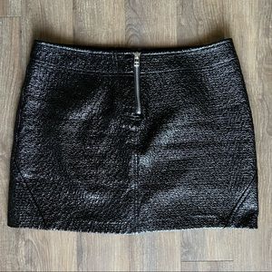 Black Leather Skirt | M | Gently Used Zara Collection Leather Skirt